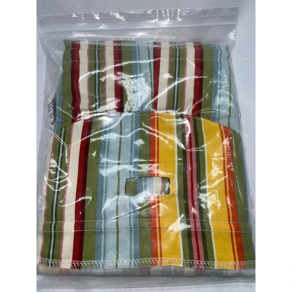 Longaberger Coastal Tote Basket LINER ONLY Sunflower Stripe NEW